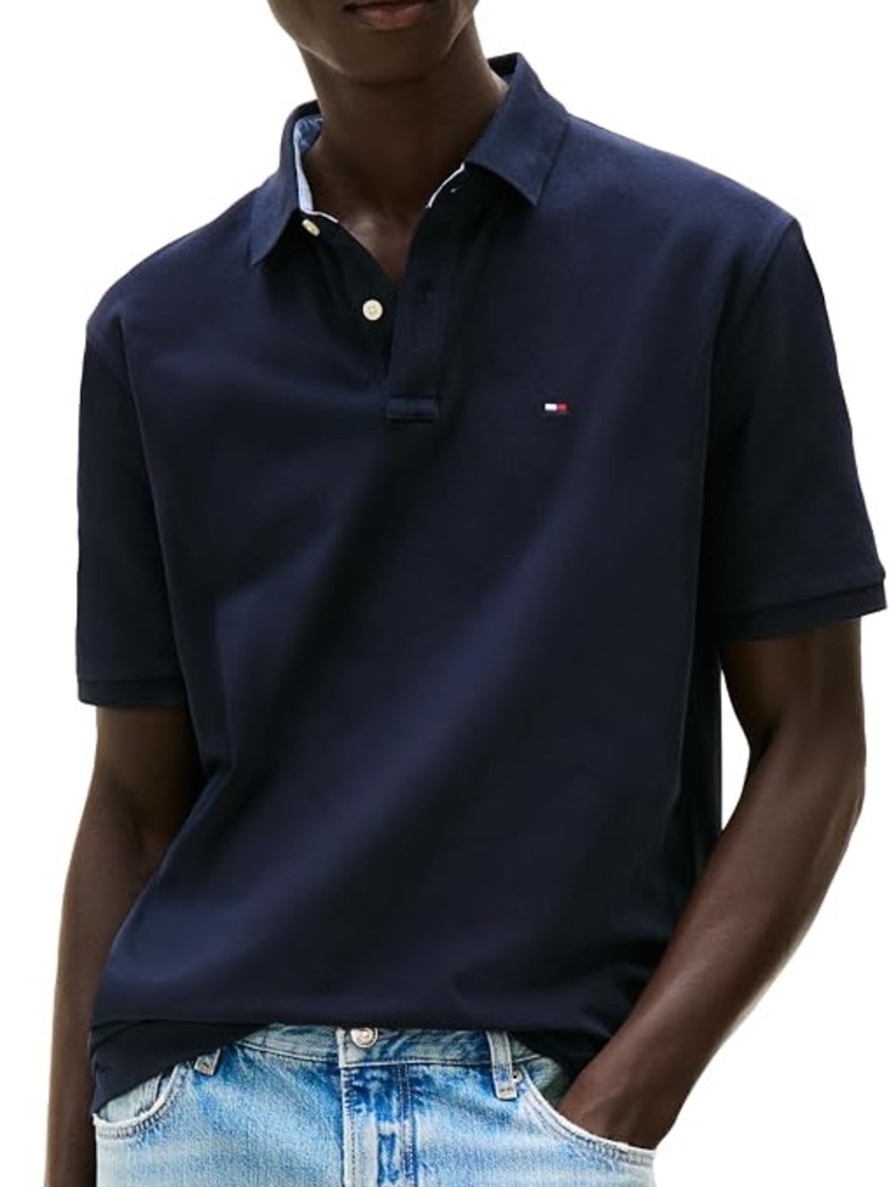 Tommy Hilfiger Men's Navy Short-Sleeve Polo